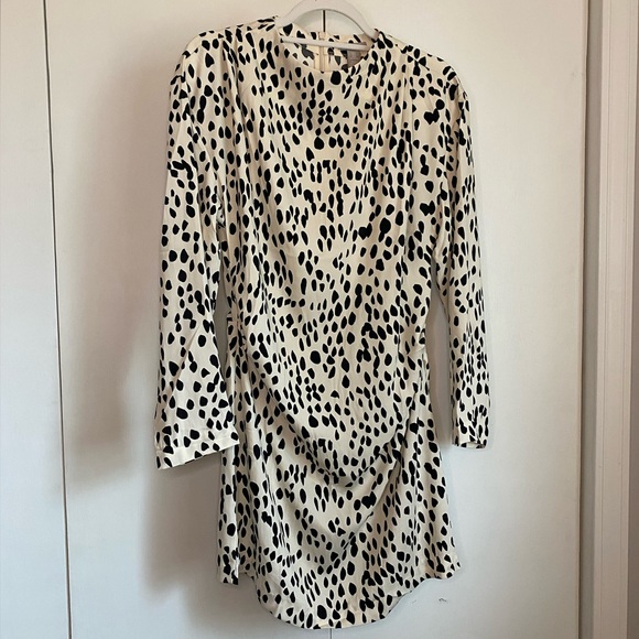 SOLD** NWT H&M Draped Spotted Dress - Picture 3 of 9